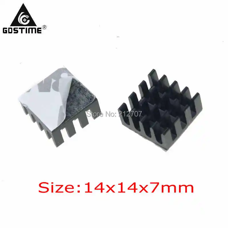 500PCS 14*14*7mm Heat sink Aluminum for Memory CHIP CPU VIDEO Heat Dissipation