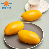 10pcs big size orange color High imitation artificial Fake mango Fruit&artificial plastic fake simulated orange mango