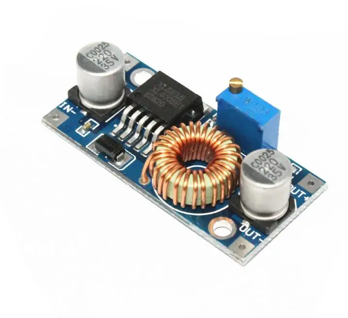 5A Max DC-DC XL4005 Step Down Adjustable Power Supply Module LED Lithium Charger Board