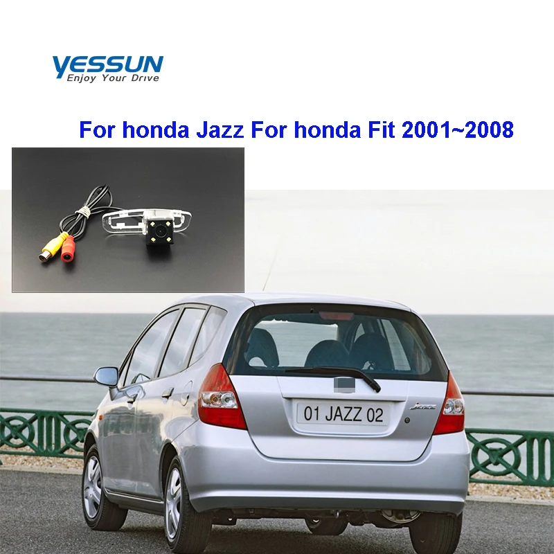 Yessun HD CCD Night Vision Car Rear View Camera For honda Jazz Fit 2001 2002 2003 2004 2005 2006 2007 2008 Reverse Backup camera