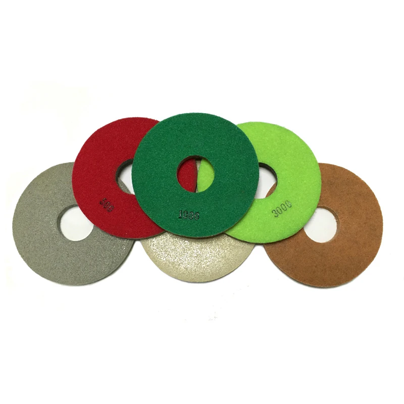 (6FP6) 7Pieces/Lot 6Inch Sponge Polishing Pads for Granite And Marble 150mm Floor Polishing Pad Burnishing Buffing Cleaning Pad