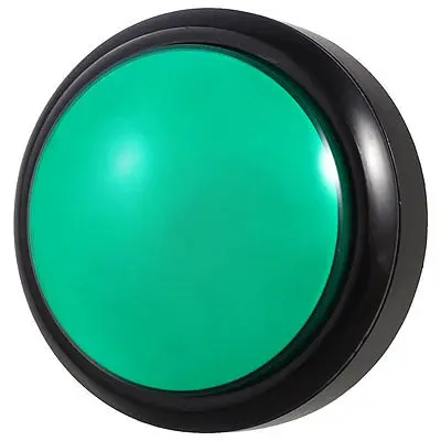 

Arcade Game 80mm Green Illuminated Momentary Push Button SPDT Micro Switch