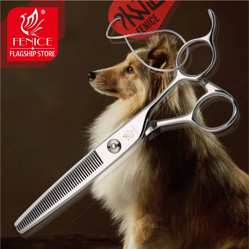 

Fenice Professional JP440c Thinning rate about 30% 6.5 7.0 inch High-end Pet dog grooming thinning shears scissors