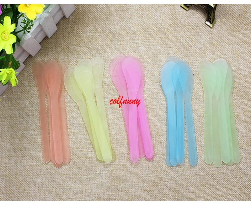 

5000pcs/lot Fast Shipping Cosmetic Spatula Plastic DIY Facial Mask Mixing Spatulas Spoon Stick Makeup Tools