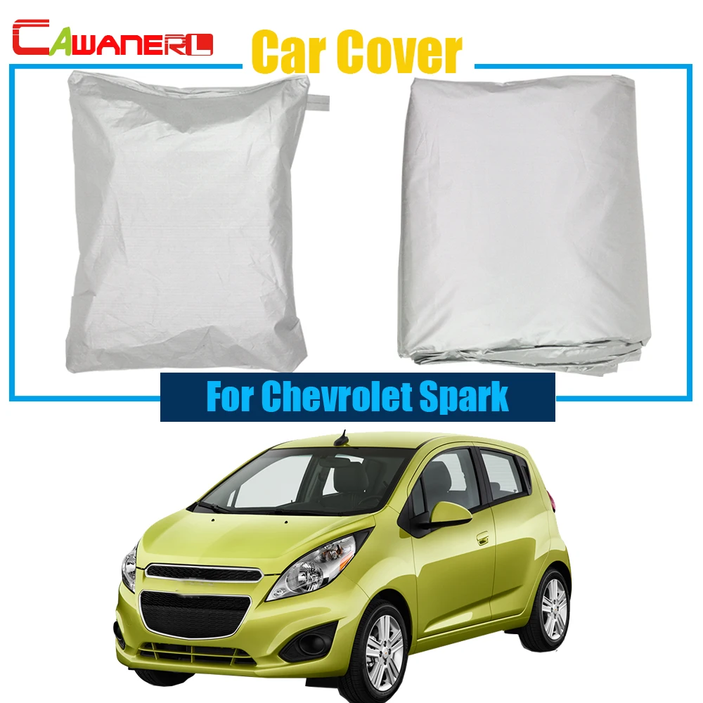 

Cawanerl Full Car Cover Anti UV Sun Rain Snow Resistant Protection Cover For Chevrolet Spark Free Shipping !