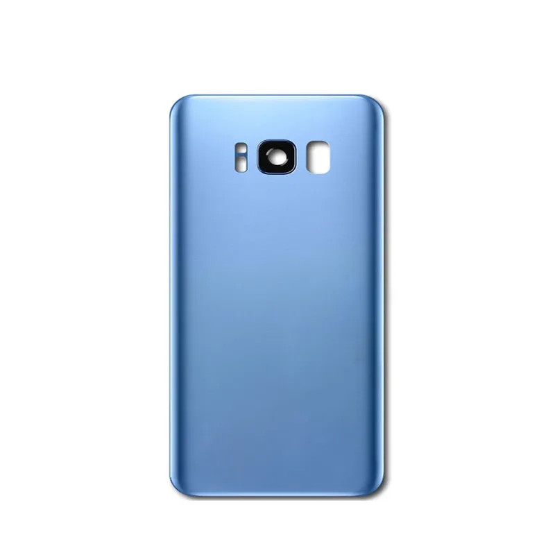 Back Battery Glass Cover For Samsung Galaxy S8 G950 G950F S8 Plus G955 Rear Door Housing Case Panel + Camera Glass Lens Frame