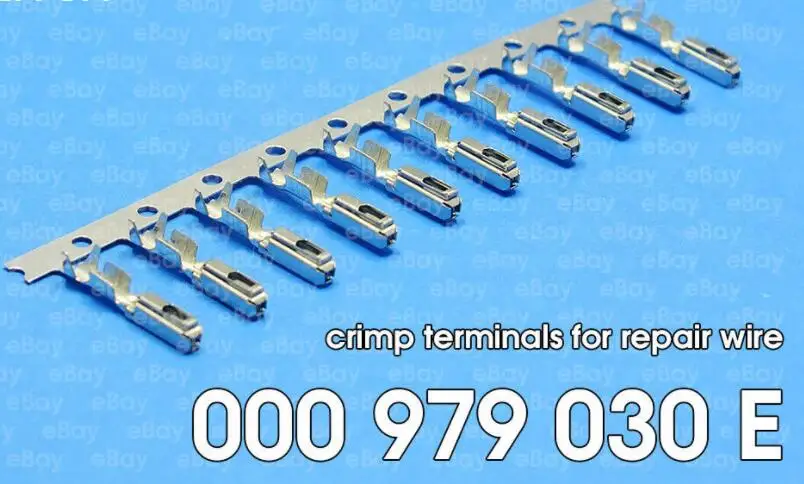 

100 Pcs Seat crimp terminals pins for repair wire 000979030E 000 979 030E for A4 A3 SEAT ECU Connector