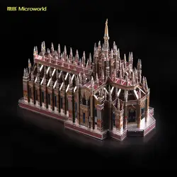 MMZ MODEL Microworld 3D Metal  Puzzle Milan Cathedral Duomo di Milano Build Model Kits DIY 3D Laser Cut Jigsaw Toys adult Gift