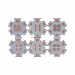 16mm 20mm Cooper PCB For Cree XPG XPG2 XPE XPE2 XML XML2 XHP50 XHP70 MKR led PCB 20mm x 1.6mm Copper Star PCB