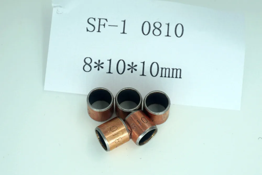 

20Pcs SF-1 0810 Self Lubricating Composite Bearing Bushing Sleeve 8*10*10mm