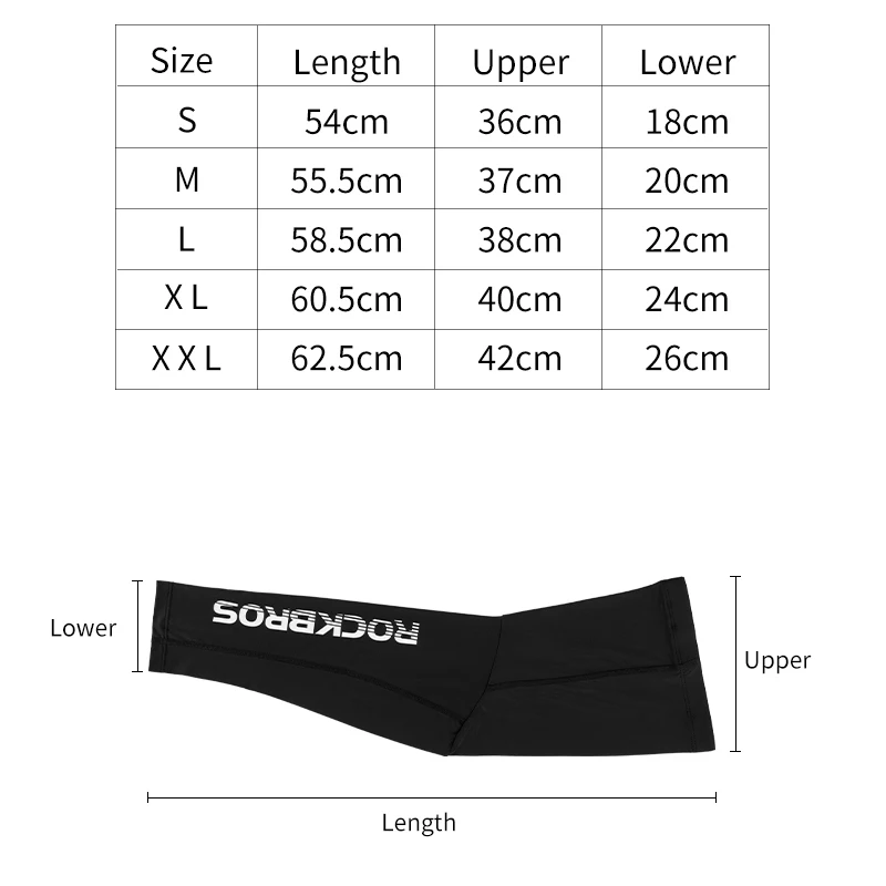 ROCKBROS Anti UV400 Scaldamuscoli da ciclismo Compressione Ginocchiera Protezione Maniche per gambe Sport all\'aria aperta Sicurezza Calcio Leggings