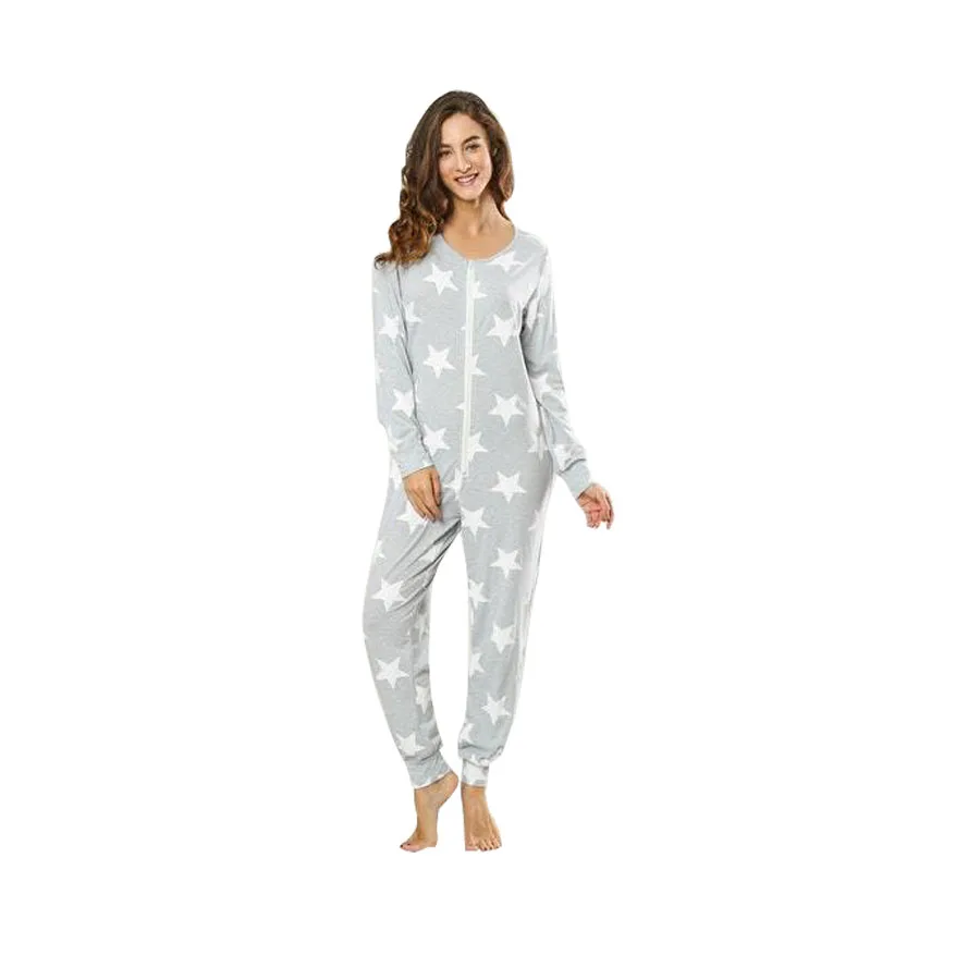 ABDL Diaper Lover Bodysuit Adult Baby ddlg/abdl Ageplay Long Sleeve Onesie Star Printed Jumpsuit