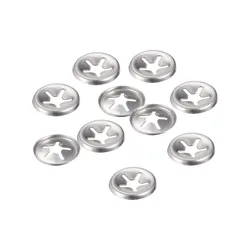 Uxcell 10pcs M3/4/6/7/8/10/14/16 Internal Tooth Washer 304Stainless Steel Locking Speed Clip Hardware Anti-corrosion
