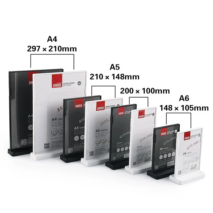 100*200MM Clear Waterproof  Acrylic Restaurant Table Menu Board Sign Holder Stand Price Tag Holders Display Rack Picture Frame