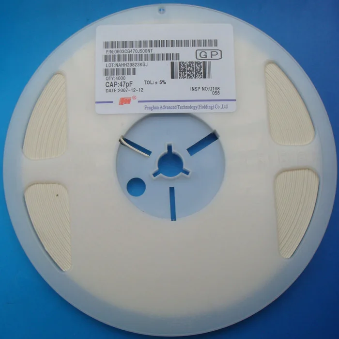 Free Delivery. Patch capacitance 0603 47 pf 47 5% pf 50 v a plate of 4000 only