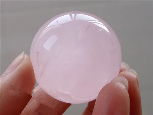 60mm of ice kinds of natural pink crystal / rose quartz sphere ball healing