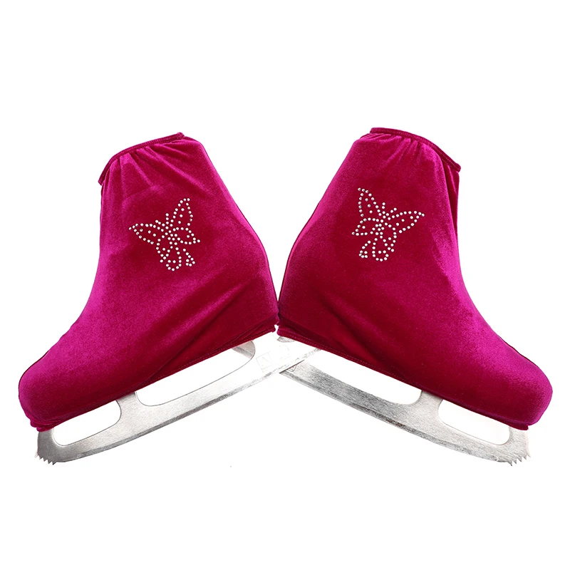 Nasinaya Figure Skating Competition Shoe Cover Children's Velvet Adult Protective Roller Accessories Shiny Rhinestone