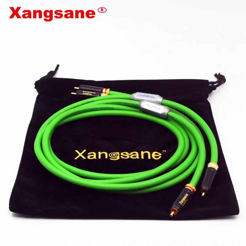 Xangsane SP-6008Ag hifi 7N OCC posrebrzany kabel rca podwójny lotos wzmacniacz audio wzmacniacz mocy CD kabel połączeniowy