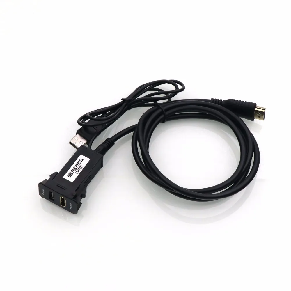 Car HDMI Input Port +USB Audio Input Audio Relay Use for TOYOTA, Hilux VIGO, Coaster, Corolla ex, Yaris, Reiz