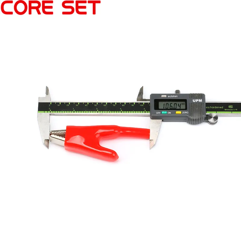 2 PCS Sheathed Alligator Clips Electrical DIY Test Leads Alligator Double-Ended Crocodile Clips Roach Electrical Jumper Wire image 2