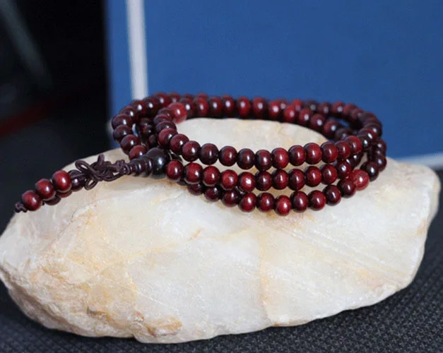 Natural 108*6mm Sandalwood Buddhist Buddha Meditation Beads Bracelets For Women Men Jewelry Prayer Bead Mala Rosary Bracelet