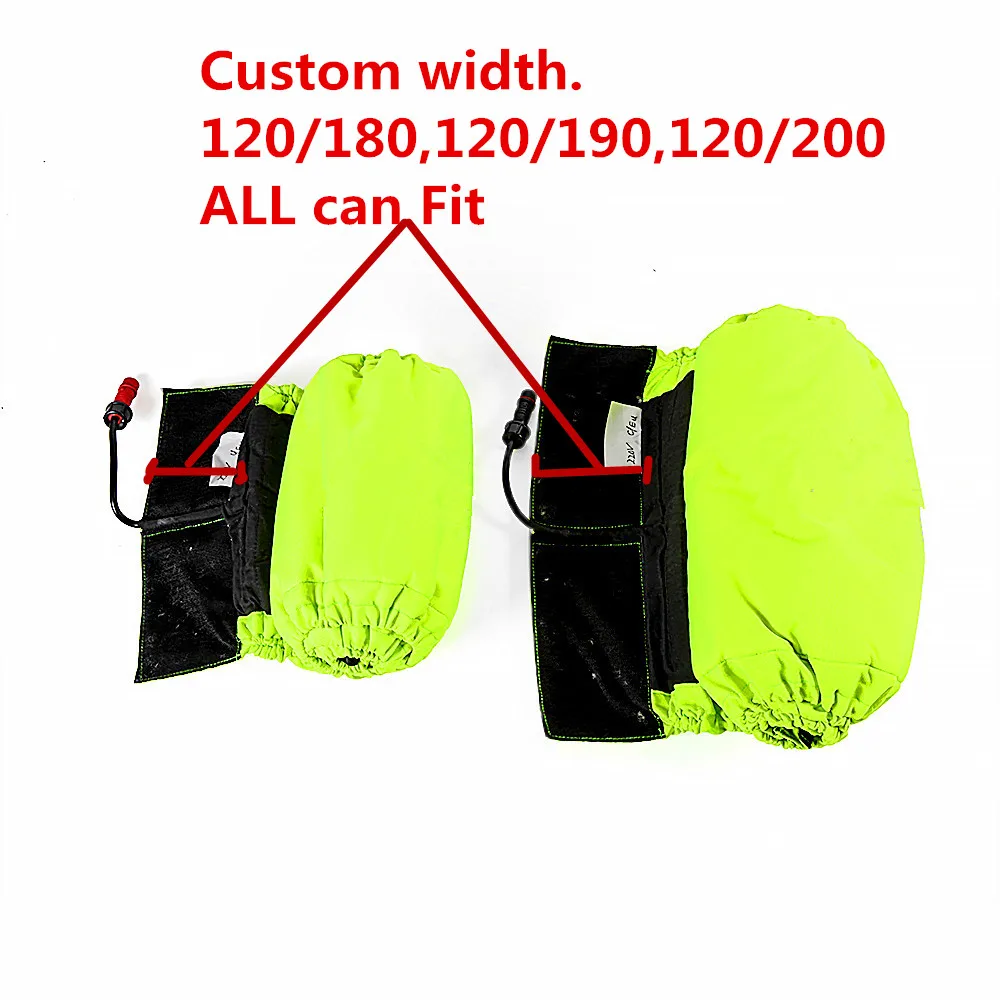 New Digital Motorcycle Tyre Warmer Tire Warmer 120/180 120/190 120/200 Front and Rear Thermo Bike Blankets Fluorescent Green