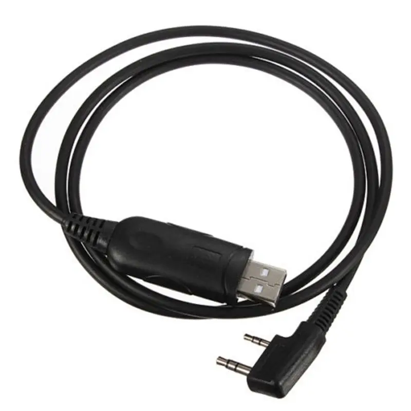 

100 pieces 2 Pin USB Programming Cable for KENWOOD baofeng UV-5R 4RA UV-82 BF-888S H777 With Software CD