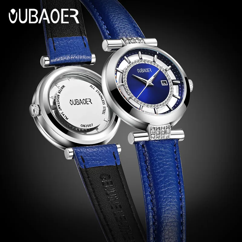 

OUBAOER Top Brand Luxury Hollow Women Watches Classic Lover Clock Date Casual Female Bracelet Lady Wrist Quartz Watch Hot Women