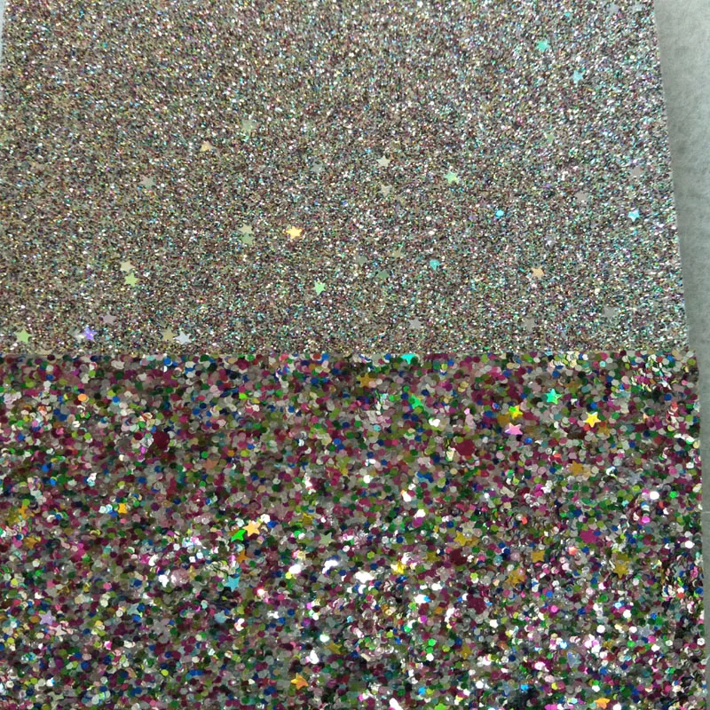 Fabulous Bling Bling Chunky Glitter 30x30cm Felt thickess 1mm MIX 2mm Needle-Punched Nonwoven Polyester Felt Home Decoration