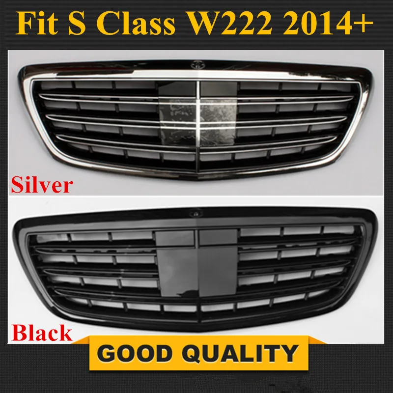 Replacement Accessories S65 Auto Front Bumper Mesh Grille Part Fit for Mercedes Benz S Class W222 2014-2016 S600 S320 S350 S500