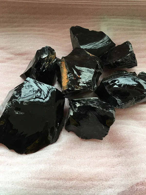 

1kg Authentic natural obsidian rough/original crystal stone for sale