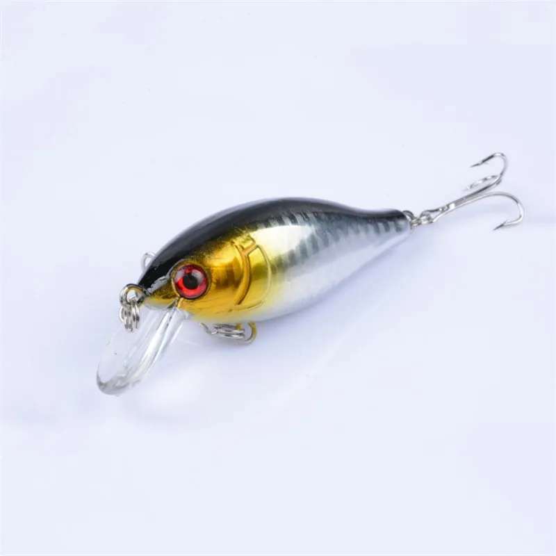 1PCS 3D Eyes Wobblers sea Fishing lure Crank 7.5cm 11g Isca Artificial ABS Hard Bait For Bass Carp Pike Fishing Depth 0.3-1.5m