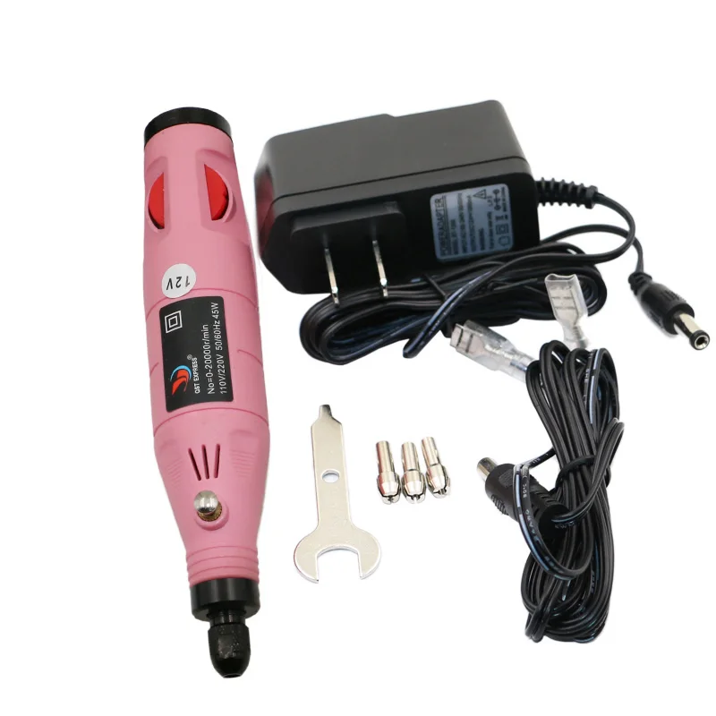 

Electric Drill Electric Grinding 12V DC Grinder Tool for Polishing Engraving with 4pcs Accessories for Dremel DN185