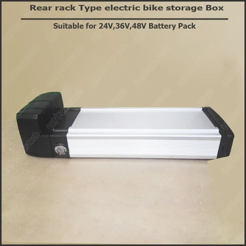 

36V rear rack case and 48V rear rack battery aluminum case houser for electric bike lithium battery storage box