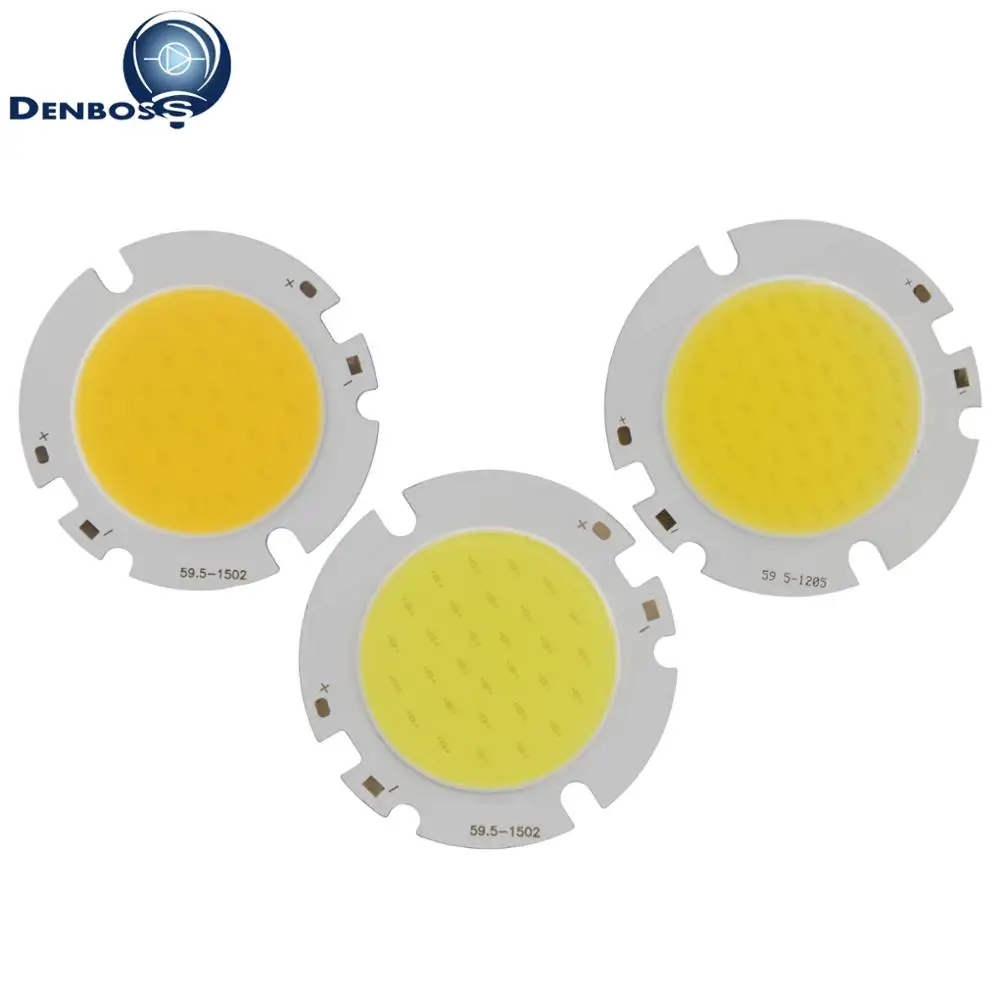 Allcob LED COB Strip Light Source Manufacturer Globe 60mm 42mm Round High Lumen Module 10W 15W 20W 30W COB for Downlight Lamp