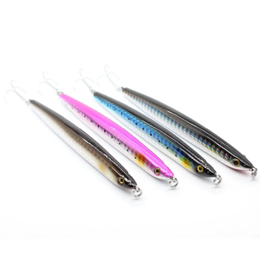 AOCLU Sinking Stick 105mm 27g Needle Shape Wobbler Hard Bait Minnow Crank VIB Pencil Lure VMC Hook Ocean Boat Inshore Fighter