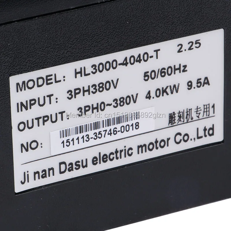 RITUO 4.0KW VFD inverter di frequenza di 220v 3.7kw VFD inverter a frequenza variabile