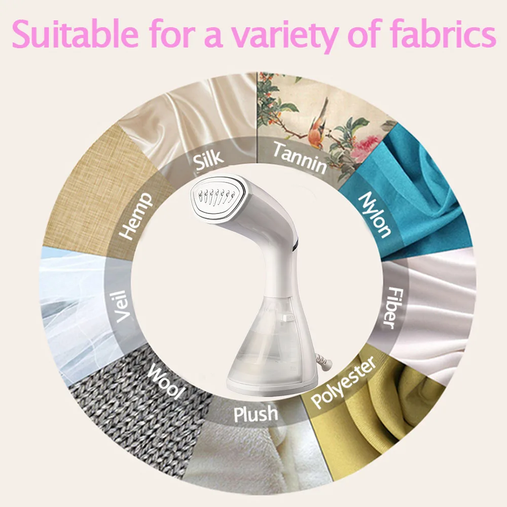 Mini escova de limpeza a vapor para roupas, portátil, viagem, vestuário, roupas a vapor, limpeza a seco, utensílio doméstico, tecido de passar roupas