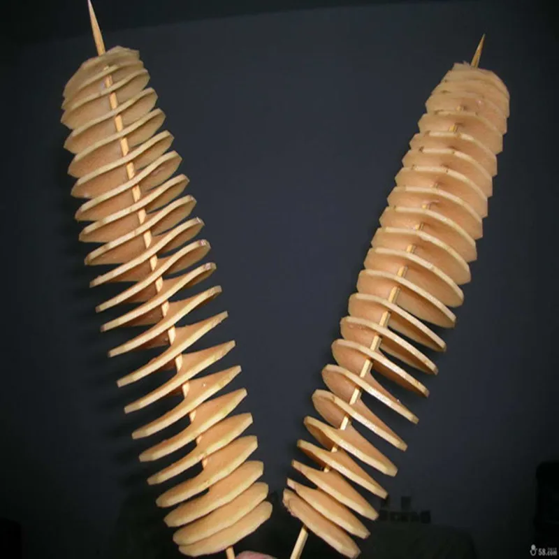 Macchina manuale ZF delle patatine fritte della tagliatrice a spirale della macchina della patata di tornado dell'acciaio inossidabile