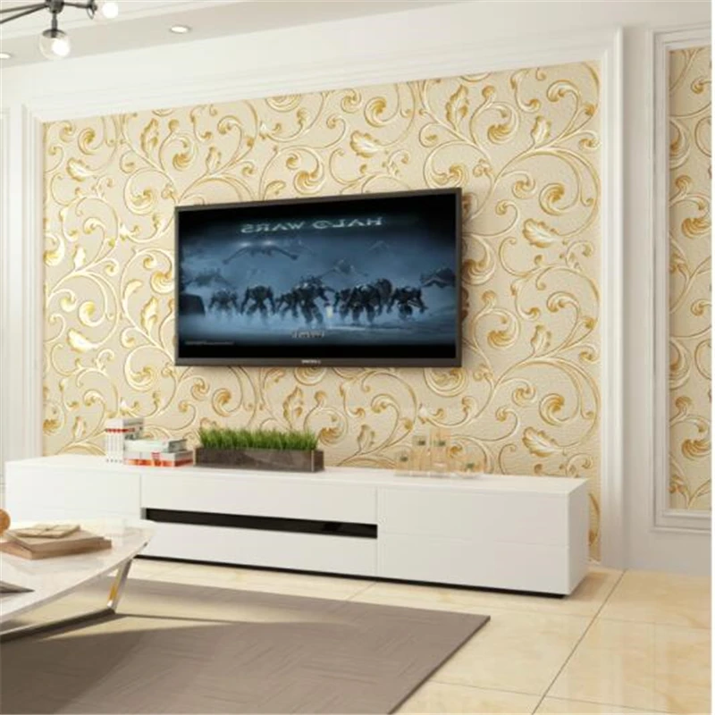 

wellyu papel pintado Simple European Wallpapers 3D Stereo Relief Deer Leather Bedroom Living Room TV Wall Wallpaper