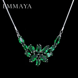 EMMAYA AAA Green Zircon CZ Jewelry  Women Pendant Necklace Fashion Cheap Gift Jewelry