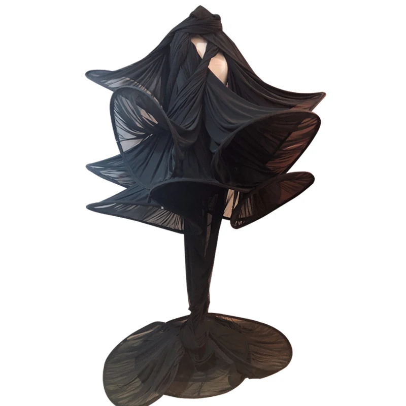 ¡Nuevo! Jaula de gasa negra misteriosa para club nocturno DS Dance Team gogo, accesorio de actuación para escenario, herramienta para GoGo Dance Prop VDB680