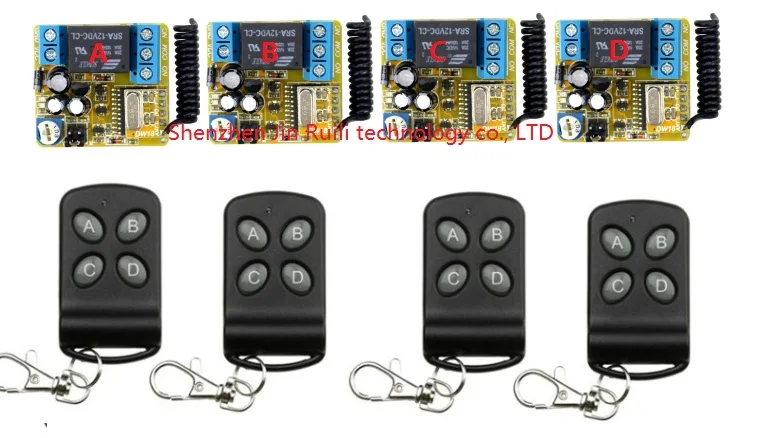 

DC12V 1CH Time delay Remote Control Switch System Transmitter + Receiver for Appliances Gate Garage Door