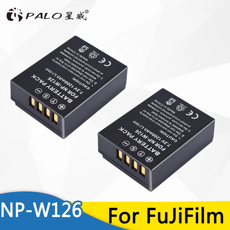 

2pc NP W126 NP-W126 NPW126 Replacement Battery 1200mAh for Fujifilm FinePix HS30EXR HS33EXR HS50EXR X-A1 X-E1 X-E2 X-M1 X-Pro1