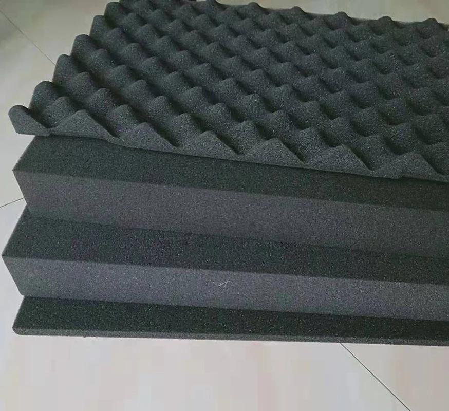 2 pieces 370 x 280 mm easy cutting pick pluck foam for tool box,without hard plastic case