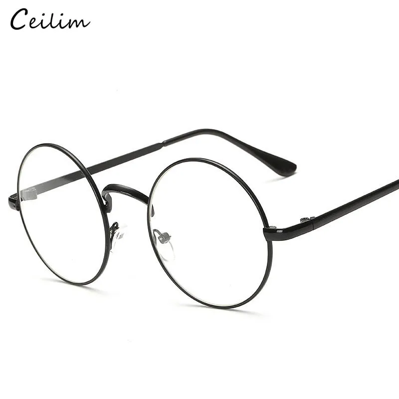 Classic Round Clear Lens Nerd Frames Women Fake Glasses Eyeglasses Frame 2024 Vintage Circle Eyewear Transparent Oculos