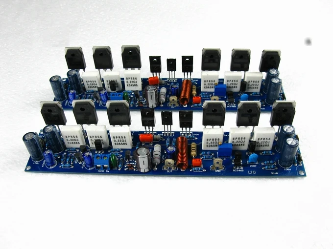 NEW L10-1 L10 circuit Dual Channel (2pcs) 300W+300W 8R HIFI ON NJW0302 / NJW0281 tube Class AB Amplifier Boards Complete