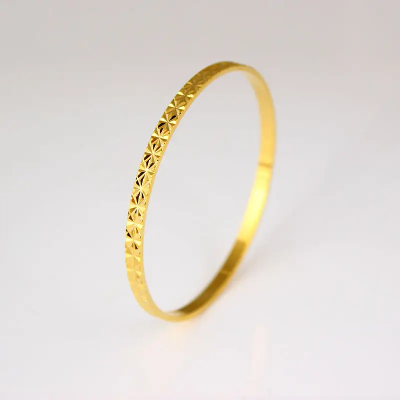 Dubai Gold Bangle Women/Men Gold Color Ethiopian Bangle Bracelet Jewelry African/ Arab/Ethiopian Bangles