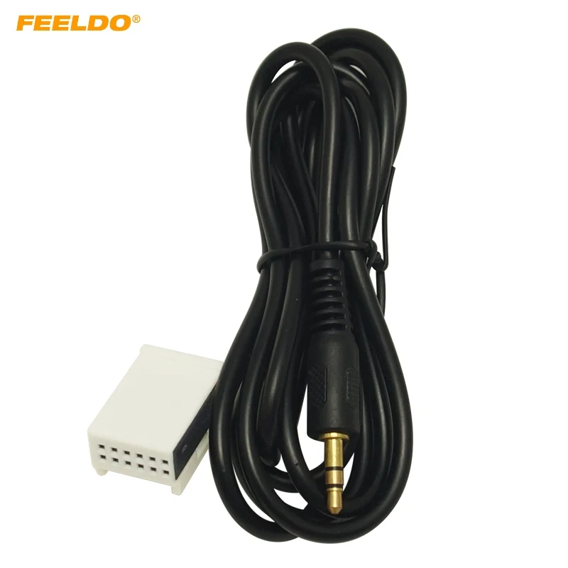 

FEELDO Car 3.5mm Male Jack AUX Adapter Cable For Mercdes Benz Comand APS NTG GL W169-221 Audio Cable Data Wire #HQ5719