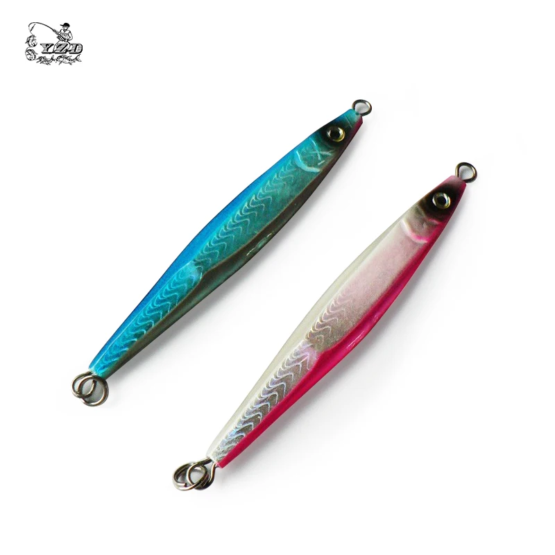 YAZHIDA Fishing lure Lead fish bait 100g 3pcs sinking Target for tuna Golden gun Zhang gong mackerel sea fishing lure